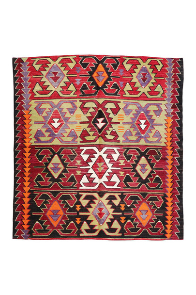 wol geweven oude antieke Turkse tapijt - Foto, afbeelding