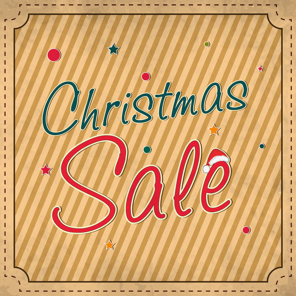 Christmas sale poster, card, banner or flyer. - Vettoriali, immagini