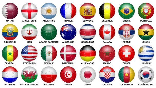Eri maiden pallot valkoisella pohjalla  - Valokuva, kuva