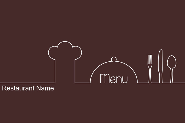 Restaurace menu design - Vektor, obrázek