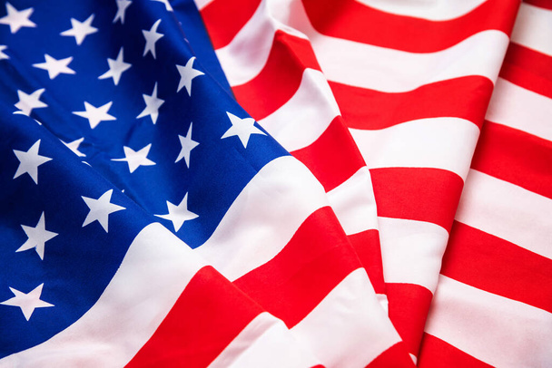 Американский флаг на День памяти, 4 июля, День труда - Фото, изображение