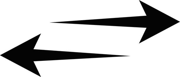 ImprimirVector illustration of black arrows, indicating the right and left directions - Vecteur, image