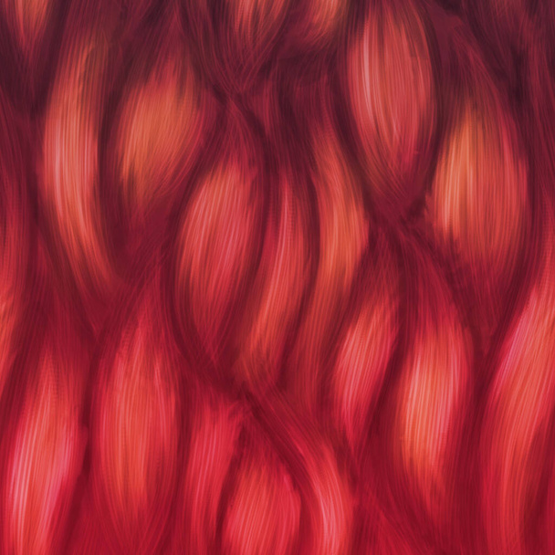 Streszczenie czerwony kręcone włosy tekstury wzór tła. - Zdjęcie, obraz