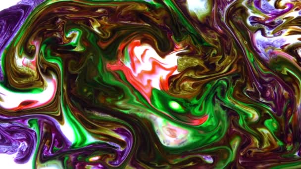 Çok Güzel Soyut Galaktik İllüzyon Kozmos Renkleri Yarattı Arkaplan Doku Görüntülerini Yayıyor. - Video, Çekim