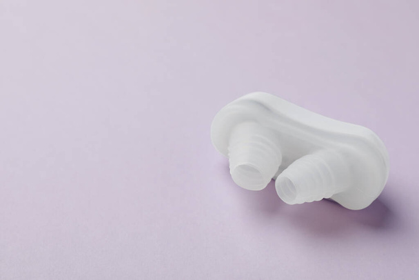 Nasal anti-snoring device on light background. Space for text - Foto, immagini