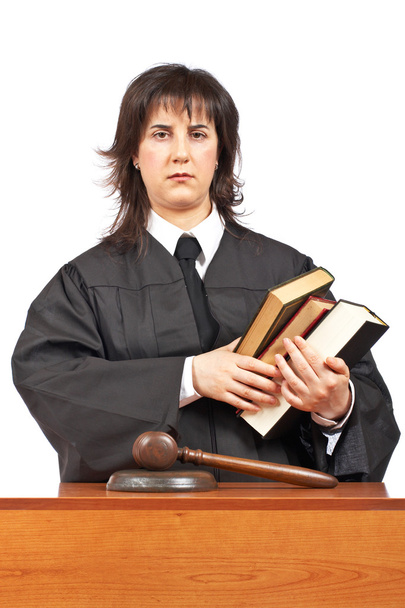 Angry female judge - Foto, afbeelding