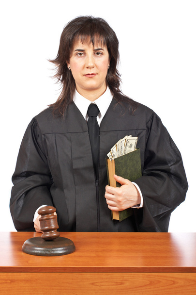 Justice accepting a bribe - Foto, Imagem