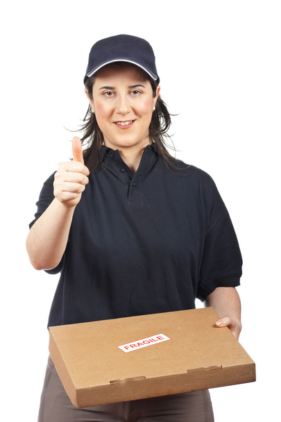 Delivering a package fragile - Foto, afbeelding