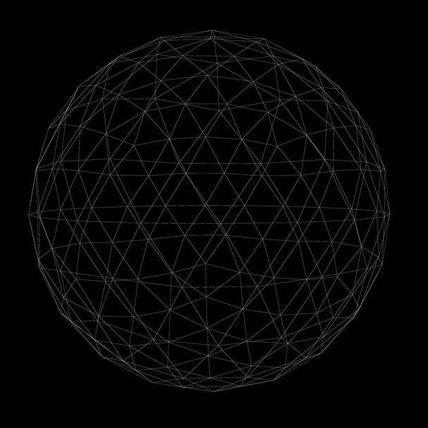 Geometric gimp sphere - Photo, Image