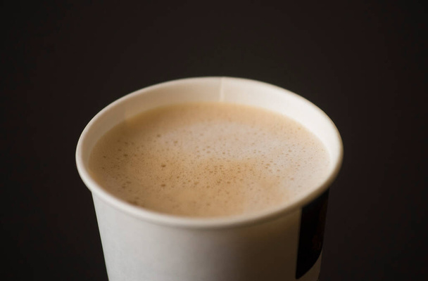 a cup of hot coffee, a hot and stimulant beverage - Foto, Bild
