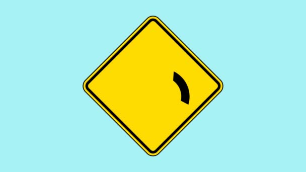 This is an animated yellow sign saying: Handicapped Crossing. Add life and appeal to your visual creative work today!  Art Allure Animations: "Where Art Allures In Motion" - Felvétel, videó