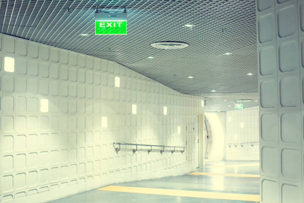 Walkway Tunnel to Sam Yan MRT Station, Bangkok, Thailand. - Photo, image