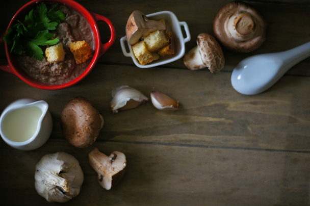 Mushroom soup - Fotoğraf, Görsel