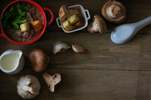 Mushroom soup - Fotoğraf, Görsel