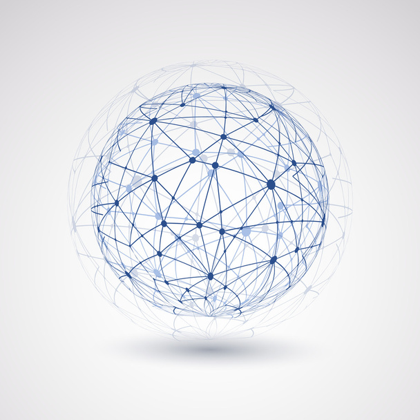 Netzwerke - Globus-Design - Vektor, Bild