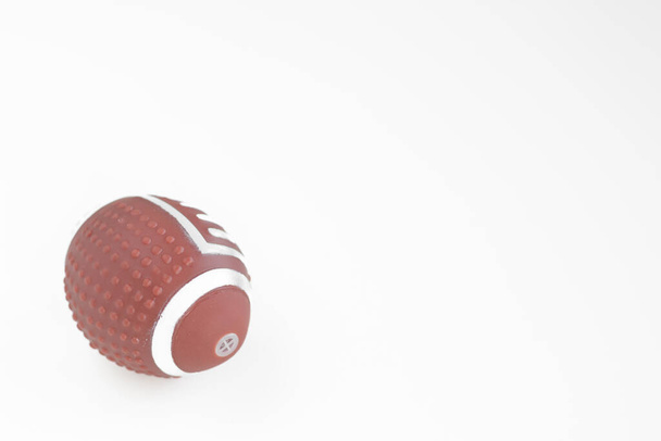 American football toy on white background. The most popular team sport in USA. - Foto, Imagem
