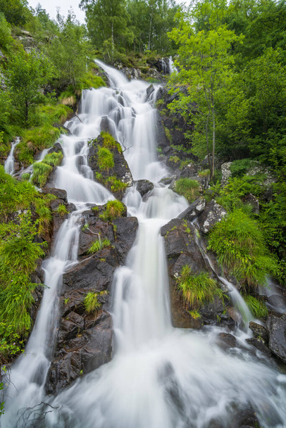 Waterfall in Val-de-Sos, Suc-et-Sentenac, Pyrenees, France - Photo, Image