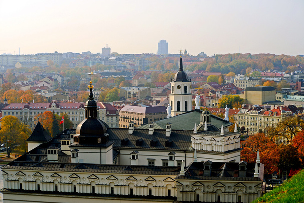 Vilnius podzimní panorama z Gediminas hradní věž - Fotografie, Obrázek