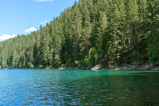 Чорне озеро в Чорногорії, в національному парку Дурмітор в Забяк. - Фото, зображення