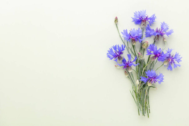 Alternative Medicine. Centaurea cyanus, Cornflower Herb capsule, Nutritional Supplement. - Foto, immagini