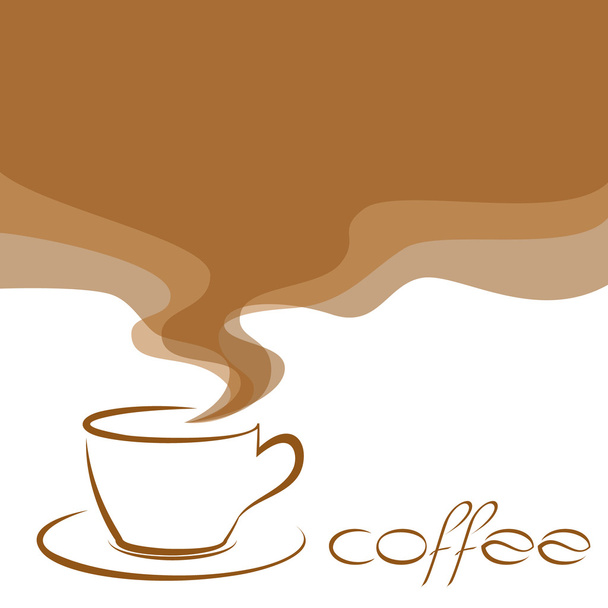 コーヒーのベクトルの背景 - ベクター画像