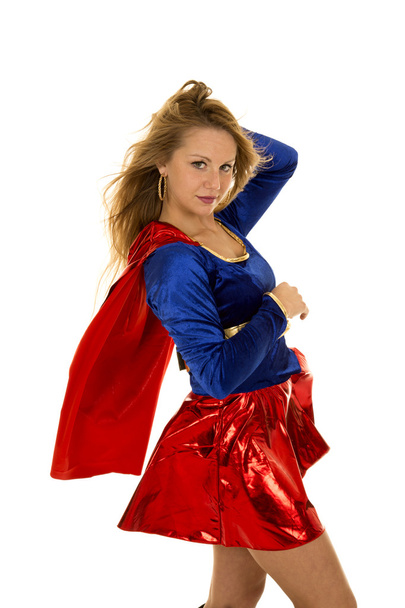 Woman in her super hero costume - Foto, afbeelding