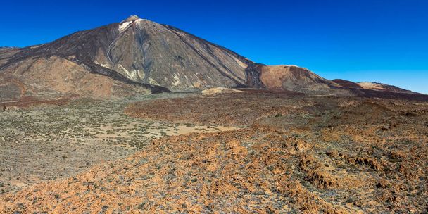 Mountain Teide National Park Tenerife. Canary Islands. Volcano crater peak highest in Spain.  - Φωτογραφία, εικόνα