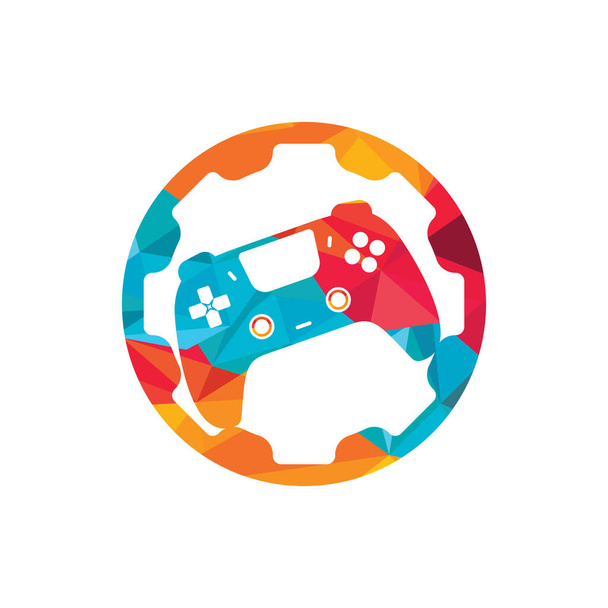 Ремонт ігрової консолі Векторний шаблон дизайну логотипу
. - Вектор, зображення