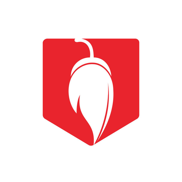 Chili forró és fűszeres élelmiszer vektor logó design inspiráció. Chili bors ikon vektor logó sablon. - Vektor, kép
