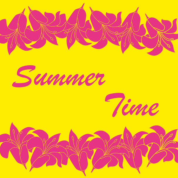 Vector abstract summer time background - Vettoriali, immagini