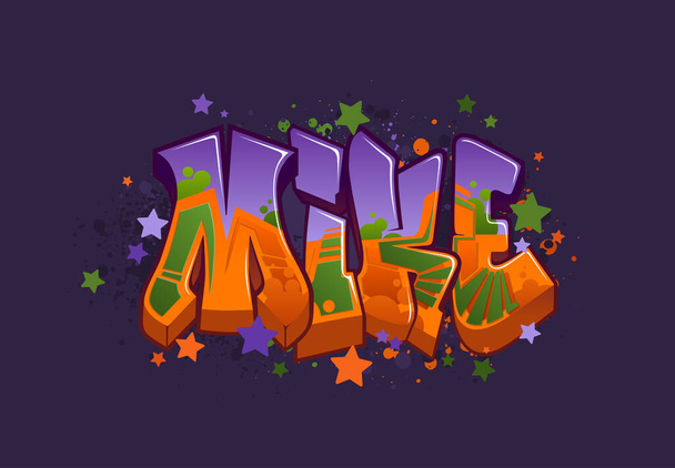 Mike - A Cool Graffiti Art Design with vibes from the vibrant urban street art style.....Each object are grouped so you can rearrange your design with ease. Perfect for your next project. - Vektori, kuva
