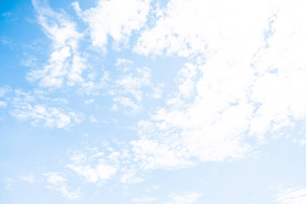 white clouds on Cloudy blue sky abstract nature  background - Photo, Image