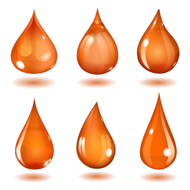 Orange drops - Vector, Image
