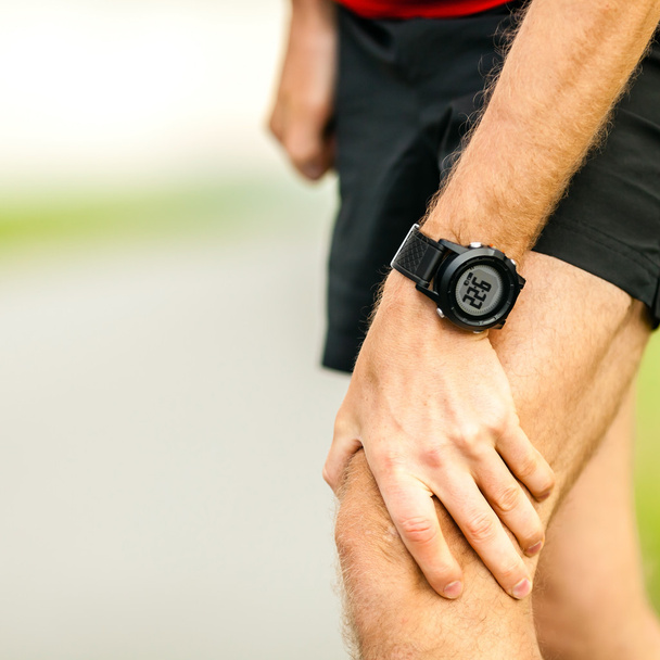 Běh zranění bolest kolena - Fotografie, Obrázek