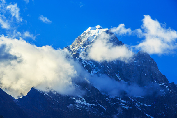 Horské scenérie v Himálaj, Nepál, za slunečného dne - Fotografie, Obrázek
