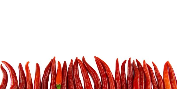 chili on white background. - Фото, изображение