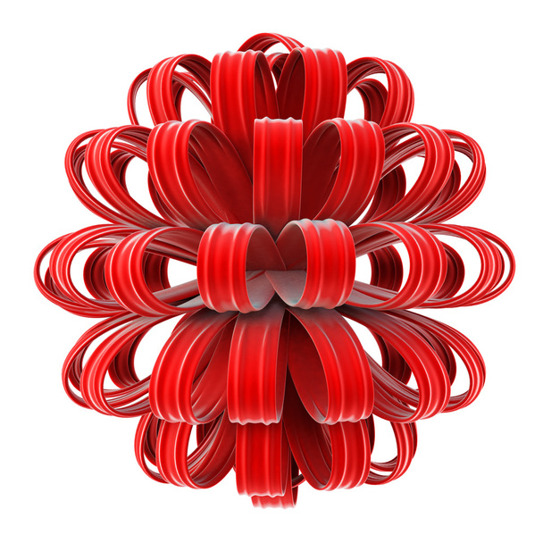 Red velvet bow - Photo, image