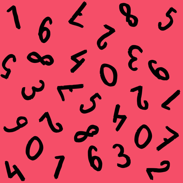 шаблон с изображением символов клавиатуры. набор чисел. Шаблон поверхности. фиолетовый красный фон - Фото, изображение