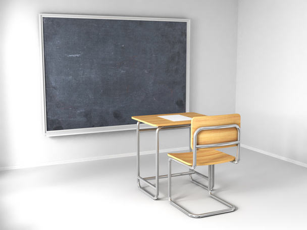 školní stůl a židle - Fotografie, Obrázek