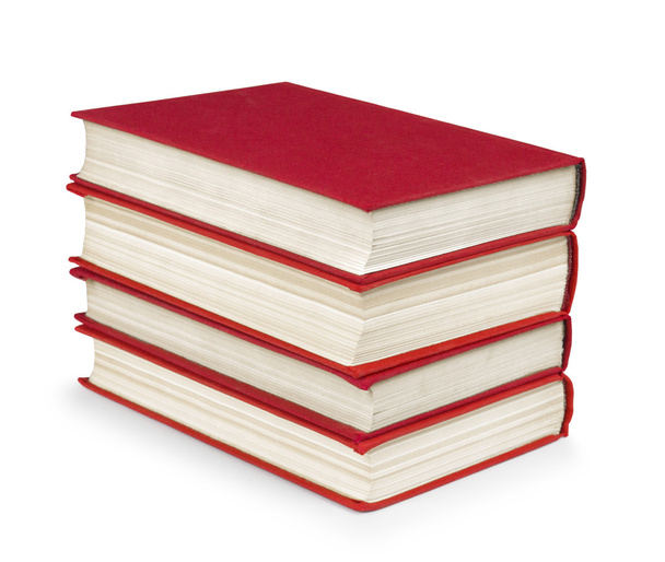 halom fehér elkülönítéséről vintage piros könyvet - Fotó, kép