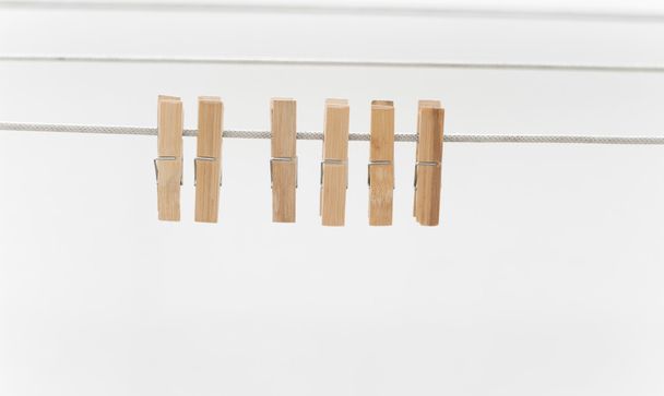 Wooden clothespins - Valokuva, kuva