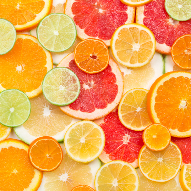 turunçgil dilimlerinin arkaplanı - Fotoğraf, Görsel