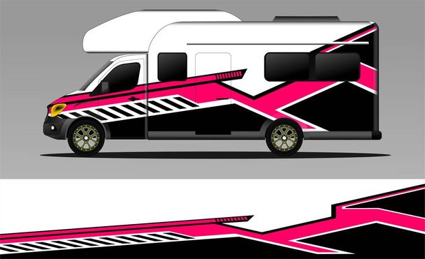 racing background vector for camper car wraps and more - Vektor, obrázek