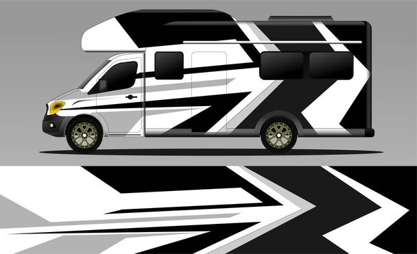 racing background vector for camper car wraps and more - Vektor, obrázek