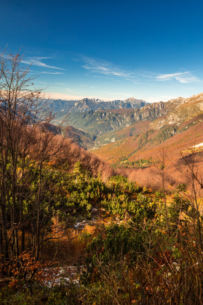 Mañana de otoño en los Alpes
 - Foto, Imagen