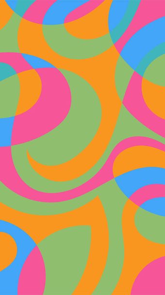 sfondo astratto con forme curve colorate - Vettoriali, immagini