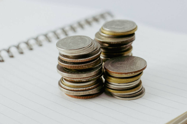 coins business finance. save money for investment concept - Φωτογραφία, εικόνα