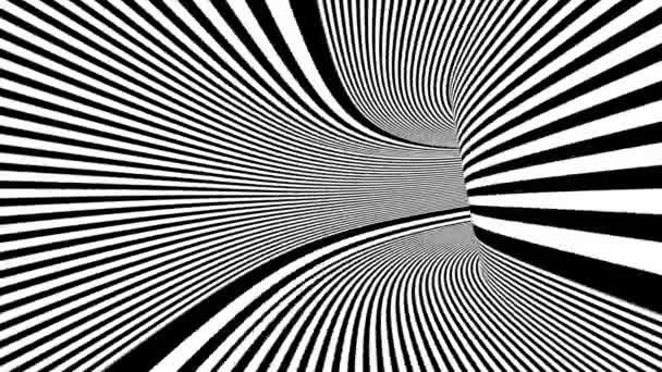 Анімація гіпнотичного тунелю в чорно-білому
 - Кадри, відео