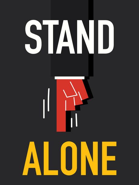 Mot STAND ALONE
 - Vecteur, image