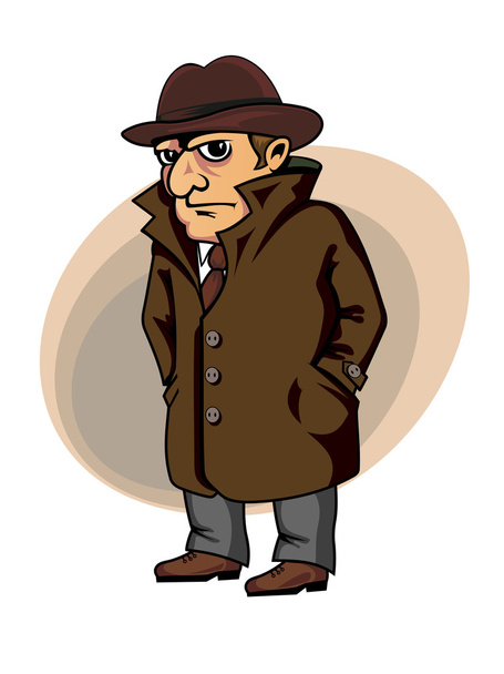 Detective o espía
 - Vector, Imagen